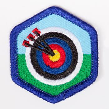 Archery Badge Blue-Th 4140 Badges
