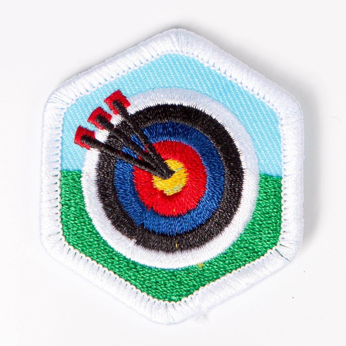 Archery Badge White-Pi/pa 4140 Badges