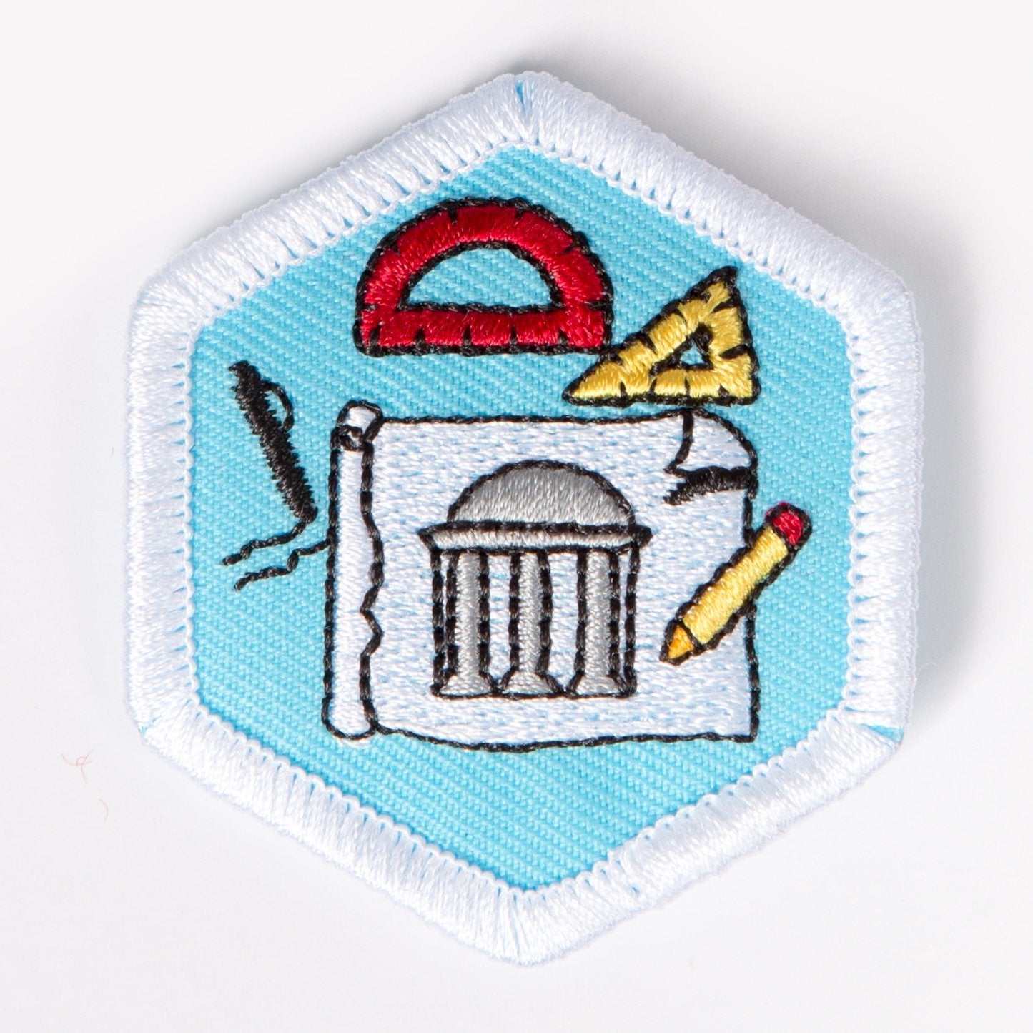 Architecture Badge White-Pi/pa 4140 Badges