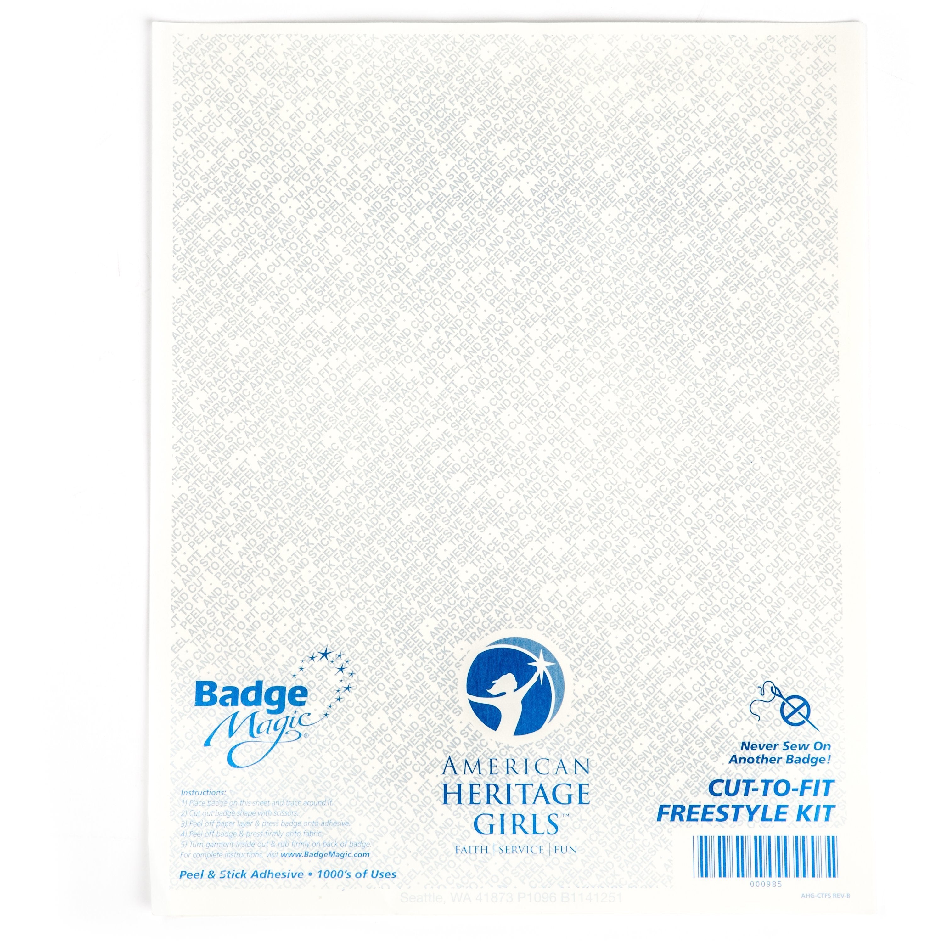 Badge Magic Ahg Cut To Fit Kit 4130 Uniform Accessories