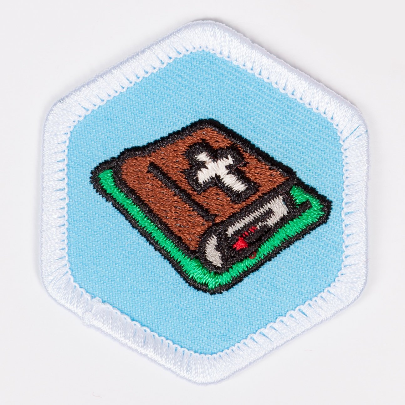 Bible Basics Badge White-Pi/pa 4140 Badges