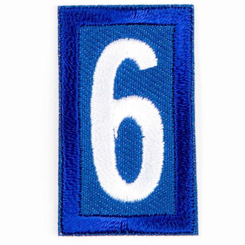 Blue Troop Number Patches / 6 Or 9 4135 Uniforms