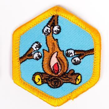 Camping Badge Gold 4140 Badges