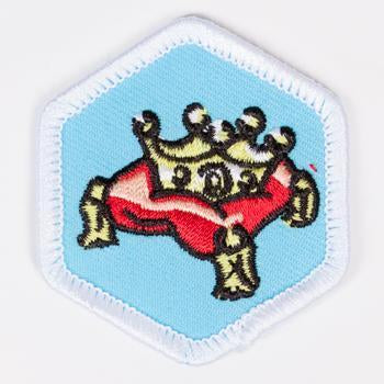 Daughter Of The King Badge White-Pi/pa 4140 Badges