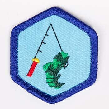 Fishing Badge Blue-Th 4140 Badges
