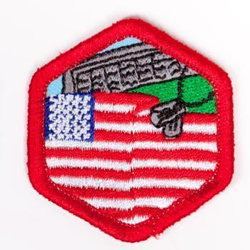Freedoms Heroes Badge Red-Ex 4140 Badges