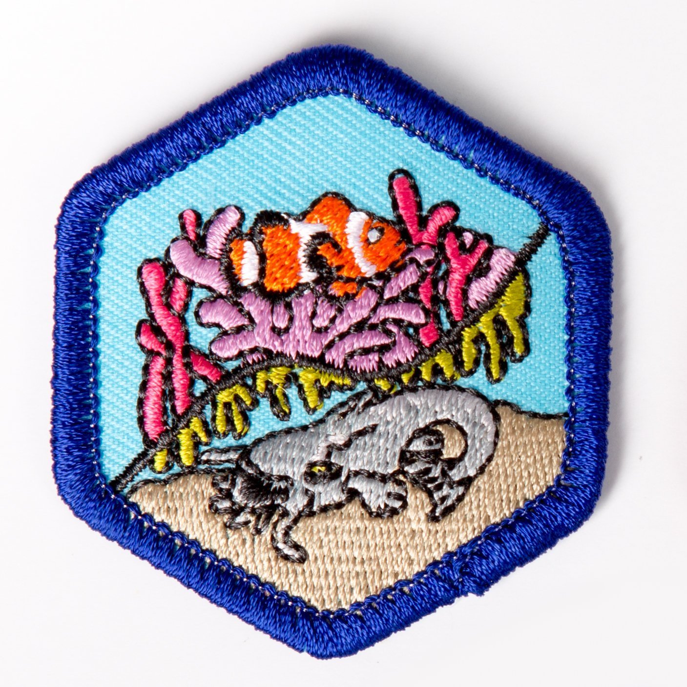 Freshwater And Marine Biology Badge Blue-Th 4140 Badges