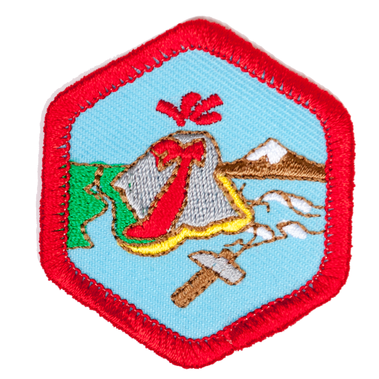 Geology Badge Red-Ex 4140 Badges