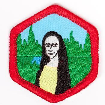 Historys Canvas Badge Red-Ex 4140 Badges