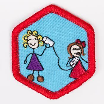 Lets Talk Badge Red-Ex 4140 Badges