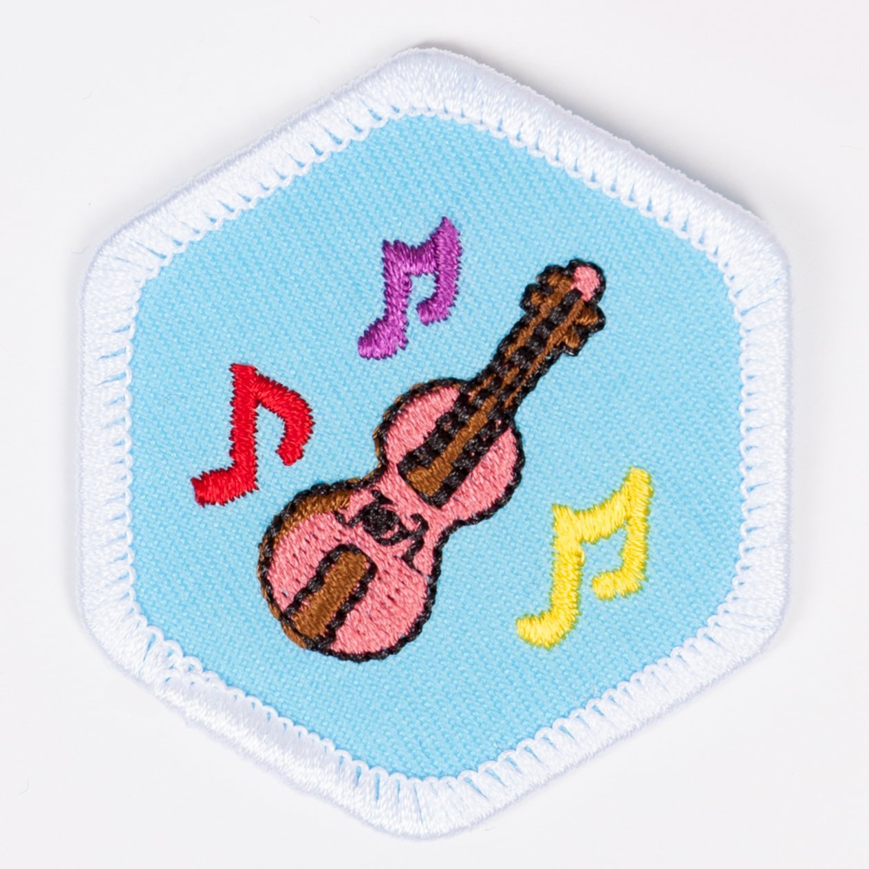 Music Appreciation Badge White-Pi/pa 4140 Badges