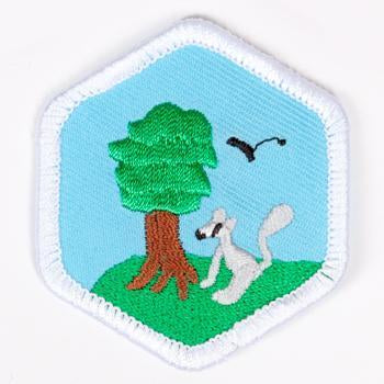 Nature And Wildlife Badge White-Pi/pa 4140 Badges