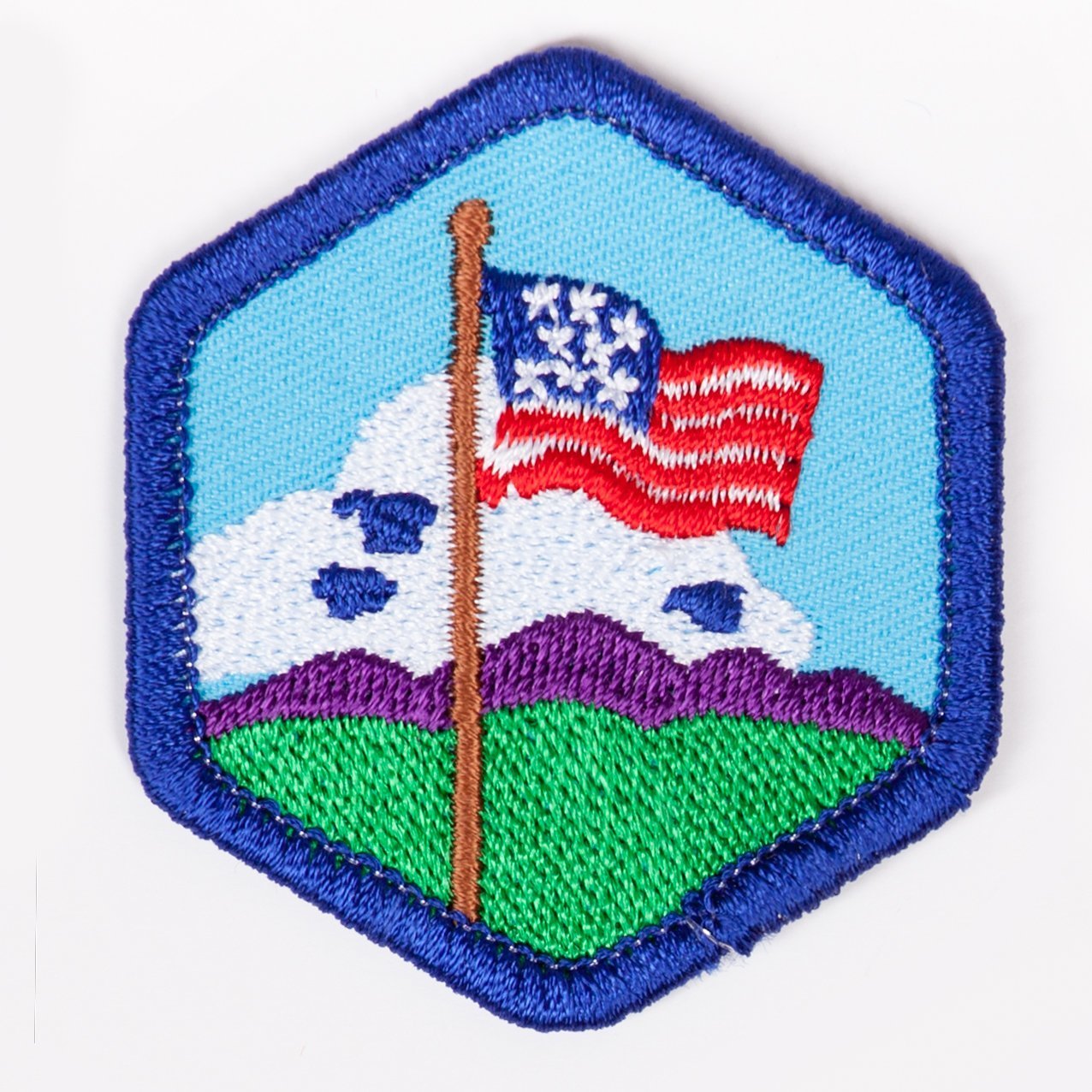 Our Flag Badge Blue-Th 4140 Badges