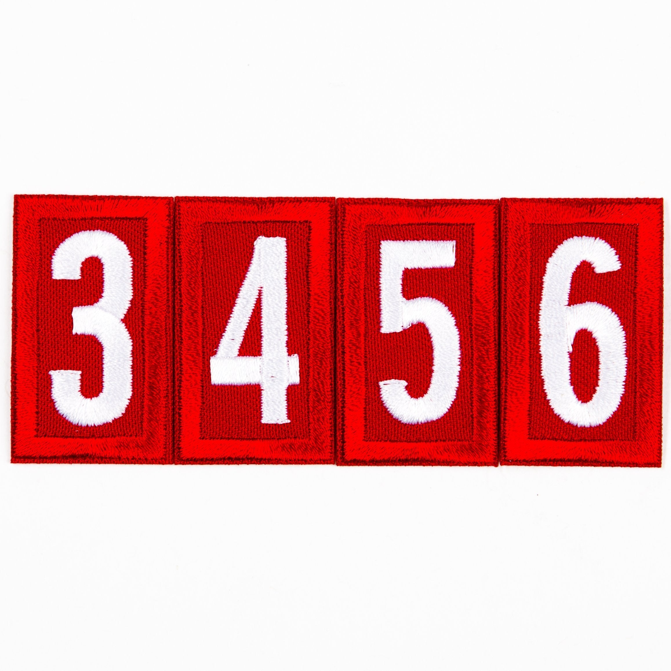 Red Troop Number Patches 4135 Uniforms