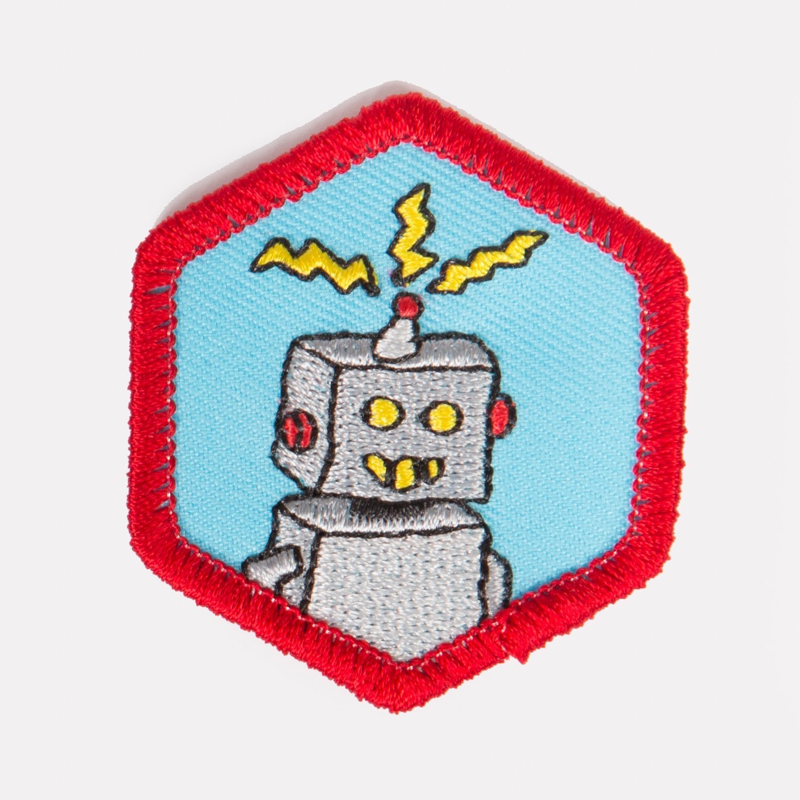 Robotics Badge Red-Ex 4140 Badges