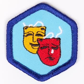 Theater Badge Blue-Th 4140 Badges