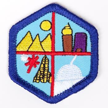 World Heritage Badge Blue-Th 4140 Badges
