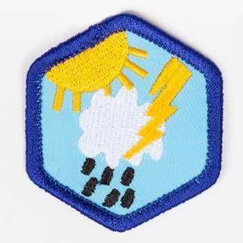 Young Meteorologist Badge Blue-Th 4140 Badges