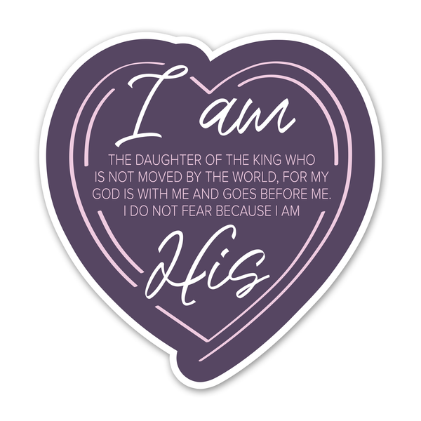 AHG I Am His Sticker