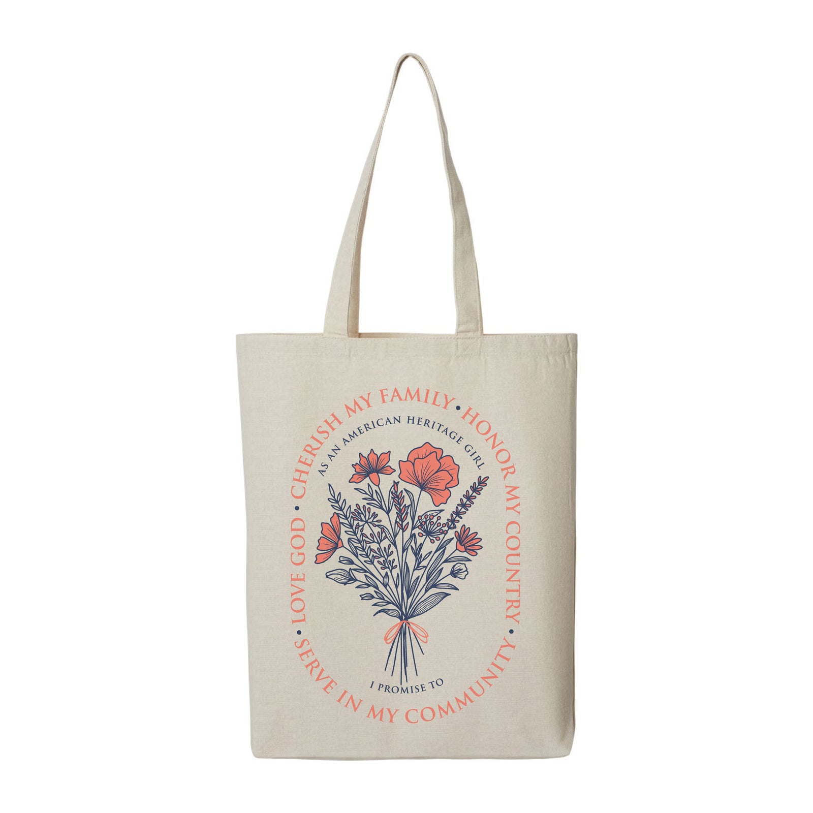 AHG Oath Bouquet Canvas Tote