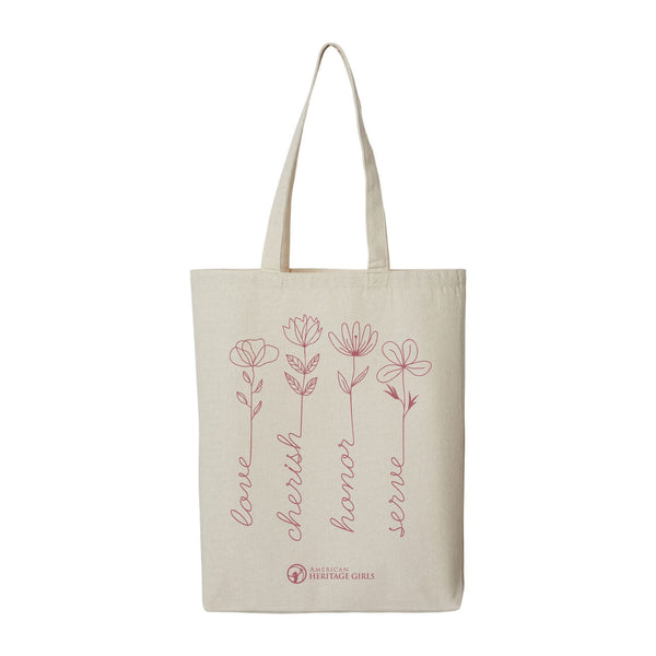 AHG Oath Flower Canvas Tote
