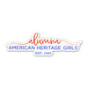 AHG Alumna Sticker