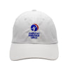 White cap with 'American Heritage Girls' logo on a white background