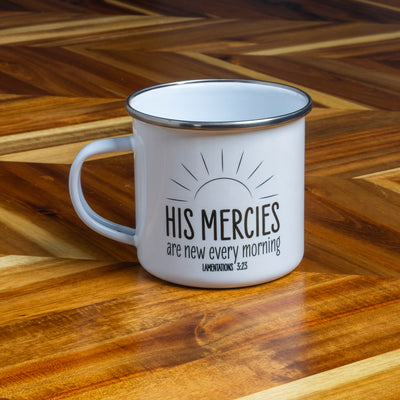 AHG His Mercies Enamel Camp Mug