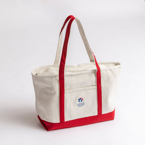 AHG Zippered Canvas Tote Bag