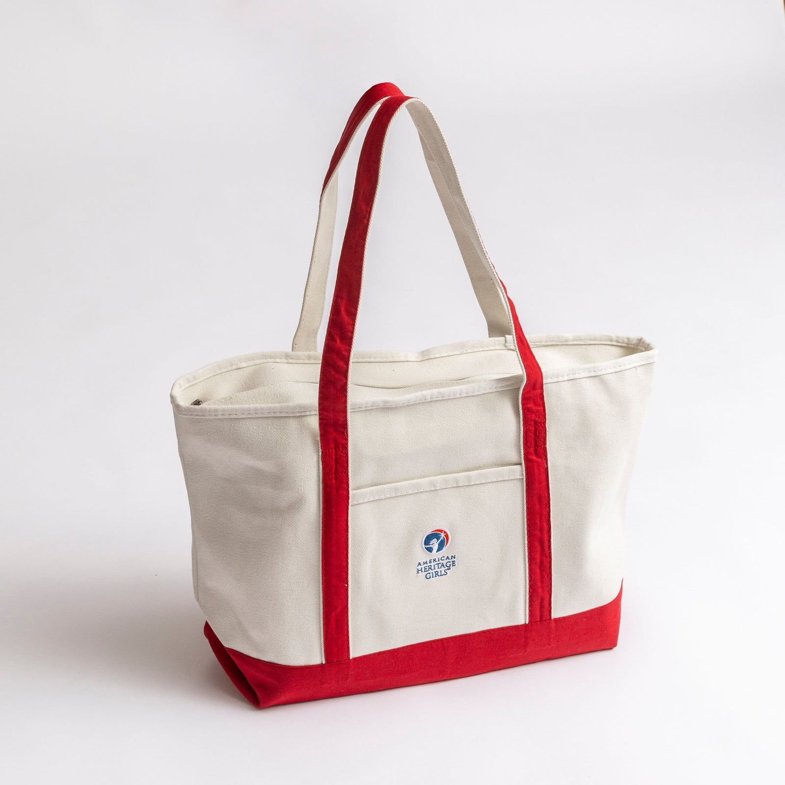 AHG Zippered Canvas Tote Bag