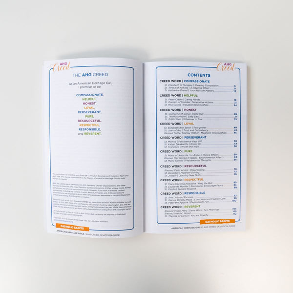 AHG Creed Devotion Guide: Catholic Saints - AHGstore