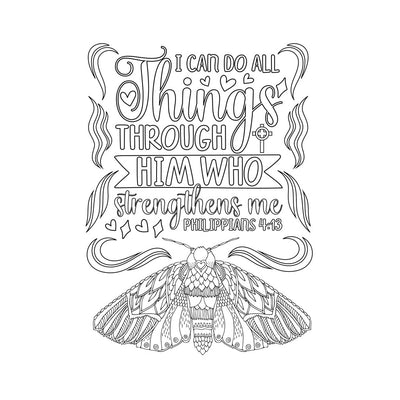 Faith In Full Color: A Scripture Coloring Book