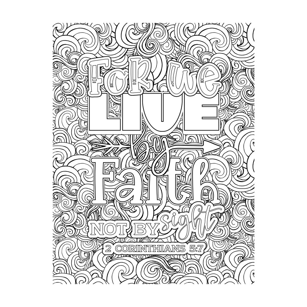 Faith In Full Color: A Scripture Coloring Book