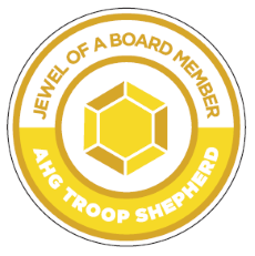 Jewel of a Board Member Award - AHG Troop Shepherd Pin - AHGstore