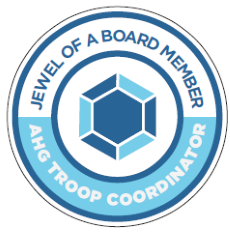 Jewel of a Board Member Award - AHG Troop Coordinator Pin - AHGstore