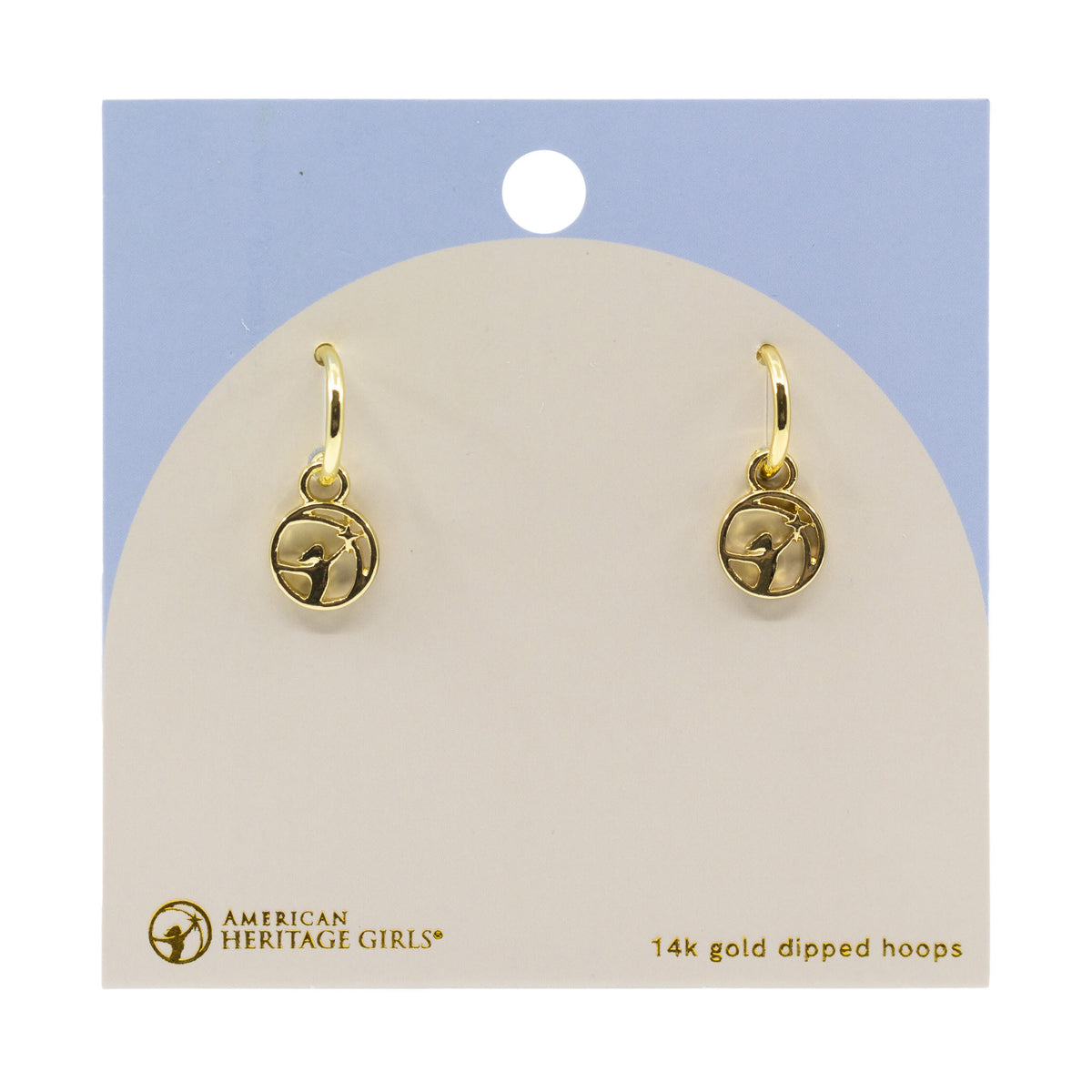 AHG Logo 14k Gold-Dipped Dangle Earrings