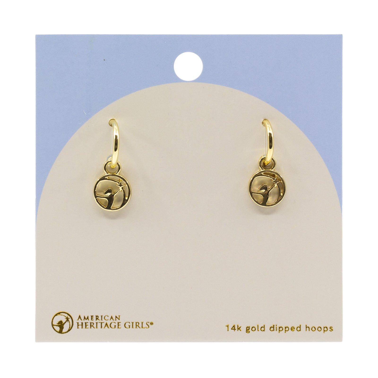 AHG Logo 14k Gold-Dipped Dangle Earrings