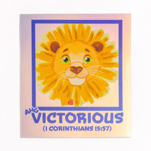AHG VICTORIOUS Square Logo Sticker
