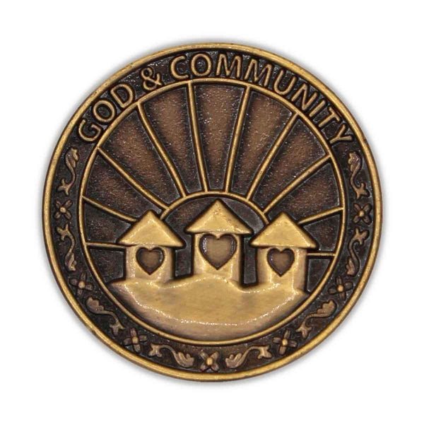 God and My Community:  Pioneer Catholic Faith Award Medal