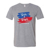 Stars & Stripes T-Shirt Heather Gray / As 4110 Wearables