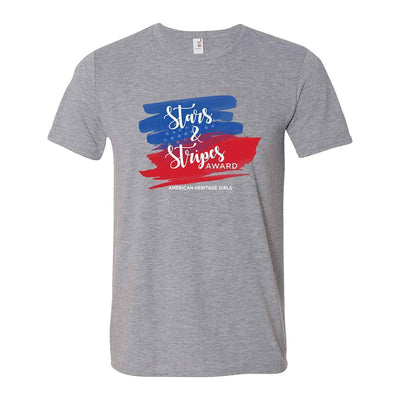 Stars & Stripes T-Shirt Heather Gray / As 4110 Wearables