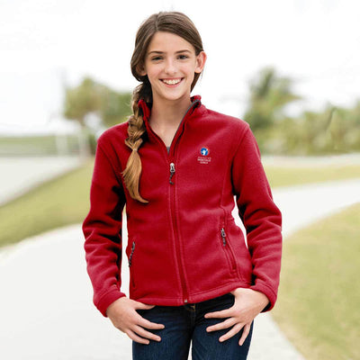 Ahg Youth Fleece Jacket True Red / Ys 4110 Wearables