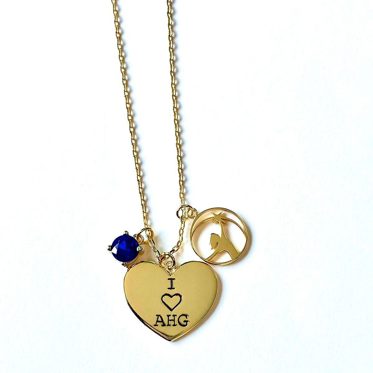 AHG Love, Cherish, Honor, Serve Bar Necklace