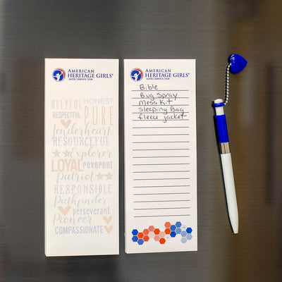 AHG Magnetic Notepad and Pen Set
