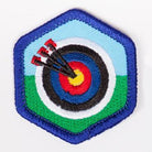 Archery Badge Blue-Th 4140 Badges