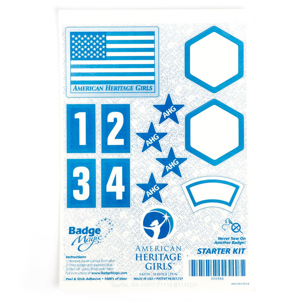  Badge Magic Peel and Stick Adhesive Kit (4 Sheets