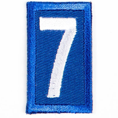 Blue Troop Number Patches / 7 4135 Uniforms