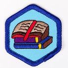 Book Adventurer Badge Blue-Th 4140 Badges