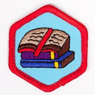 Book Adventurer Badge Red-Ex 4140 Badges