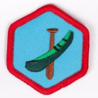 Canoeing Badge Red-Ex 4140 Badges